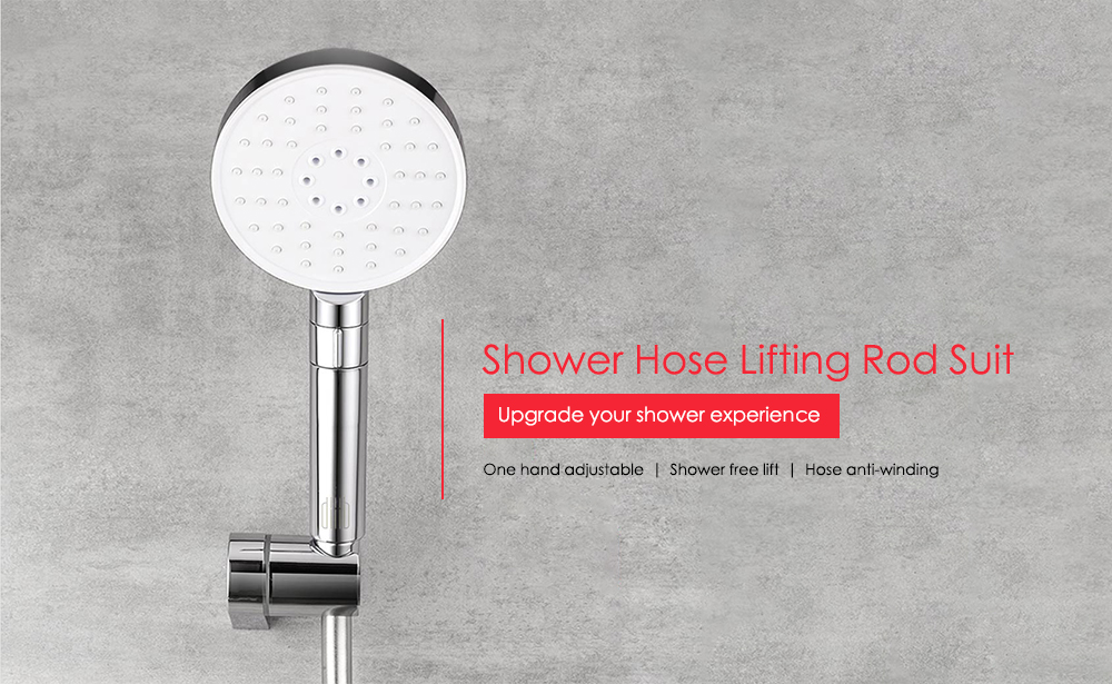 Durable Creative Shower Head Hose Lifting Rod Suit from Xiaomi youpin