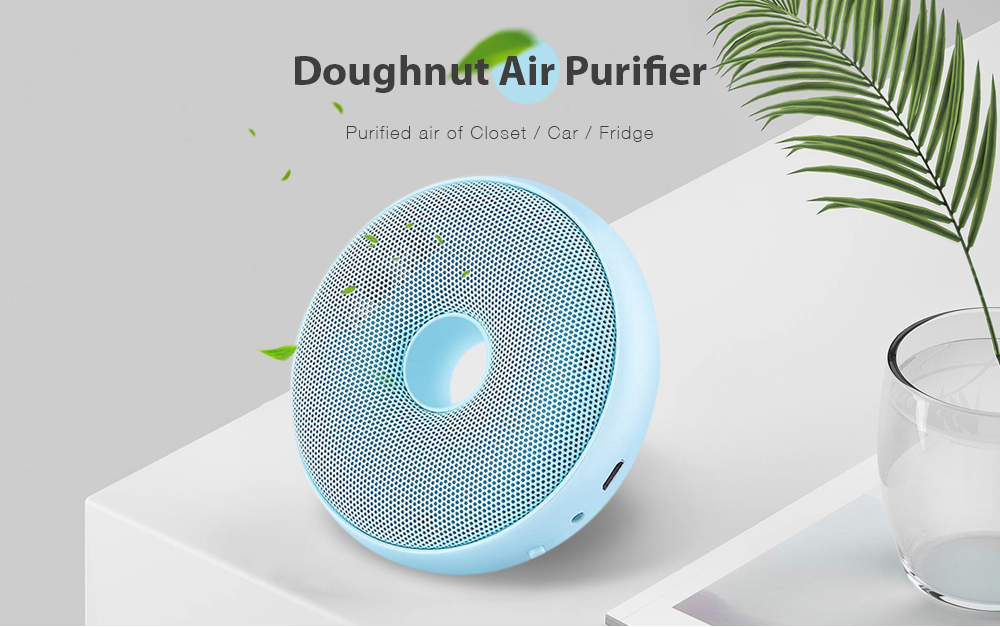 Mini Donut Air Purifier Portable Smell Freshener