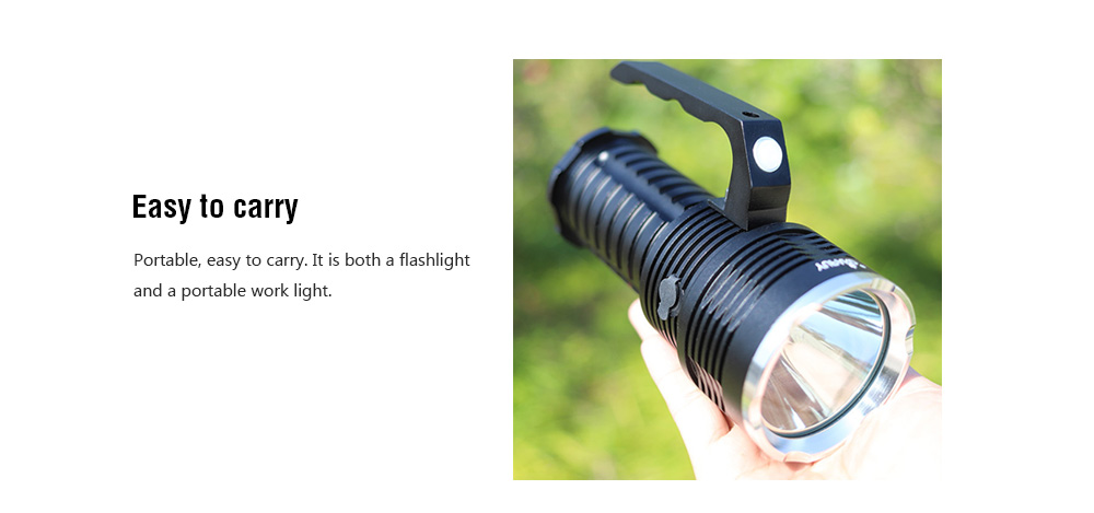 YUPARD High Power Super Bright Glare Flashlight Portable Work Light
