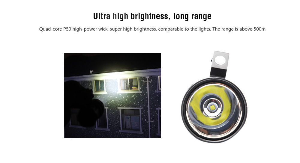 YUPARD High Power Super Bright Glare Flashlight Portable Work Light
