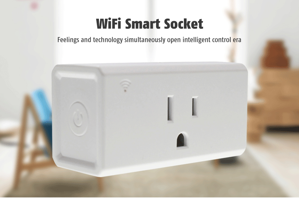 Y001 Voice Control / Setting Function / Compact Size / One Key Switch WiFi Smart US Socket
