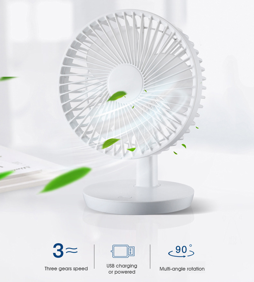 Rechargeable USB Mini Fan for Office Desktop