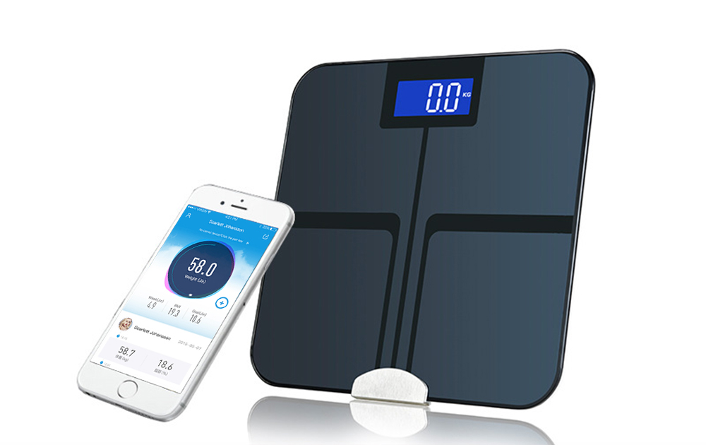 LCD Smart Body Fat Weight Scale with App Control
